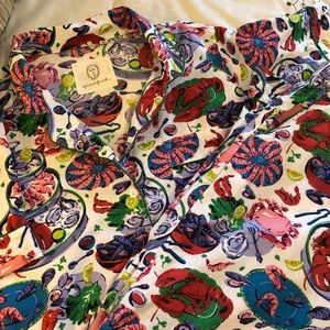 Printfresh Fruits de Mer Short Sleep Top & Long Pants Pajamas Set